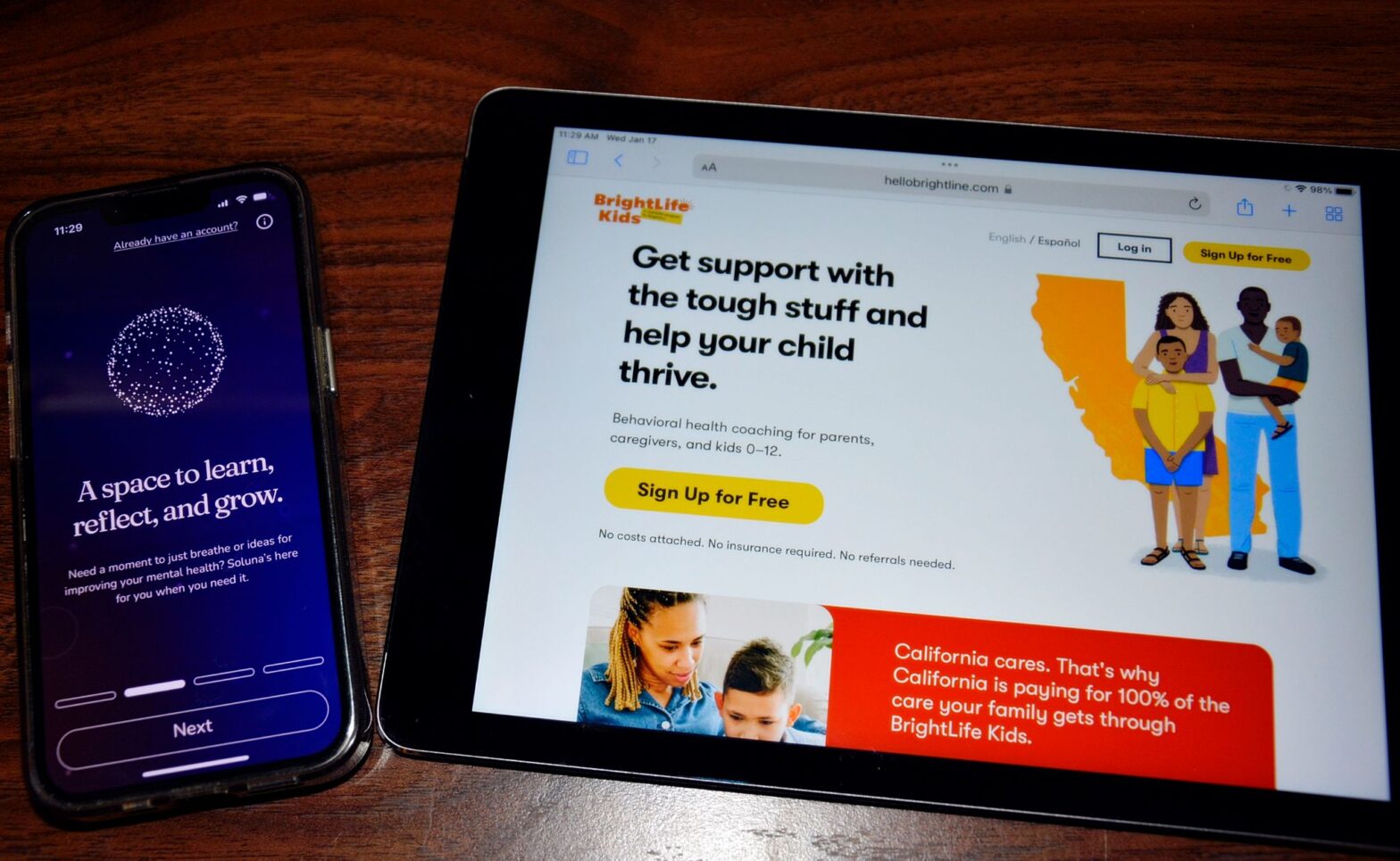 In California, youth mental health help is now just a tap away with the launch of two free apps